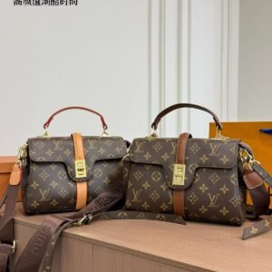 Monogram Canvas Top Handle Shoulder Bag