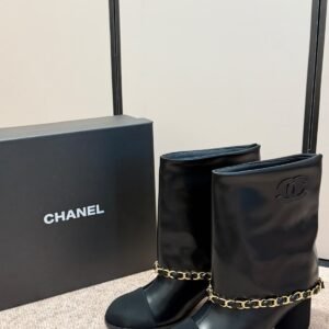 Chanel CC Chain-Detail Ankle Boots