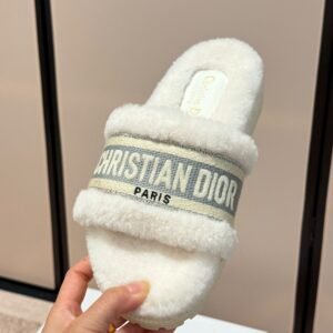 Dior Dway Fur Slides  Material / Leather: Plush
