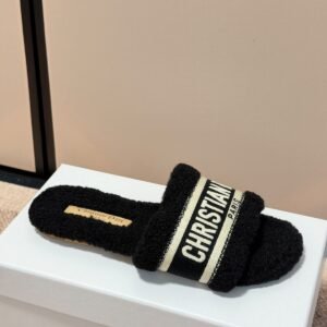 Plush Slide Sandals