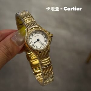 CARTIER appears on the dial