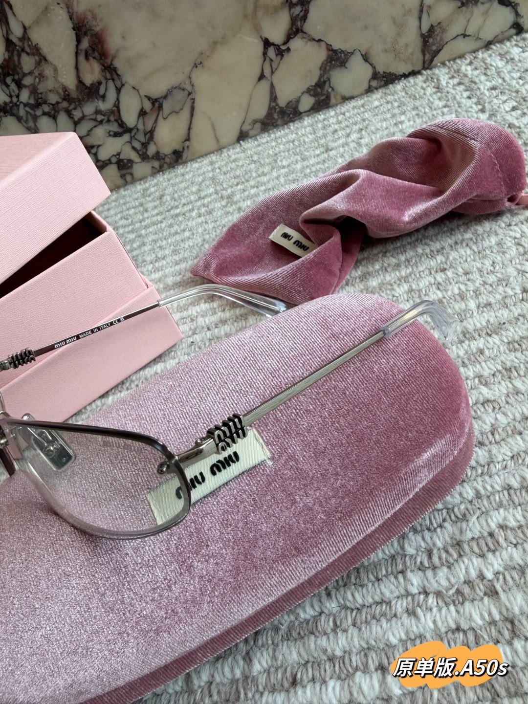 Miu Miu Rectangular Metal Sunglasses - Image 4