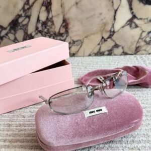 Miu Miu Rectangular Metal Sunglasses