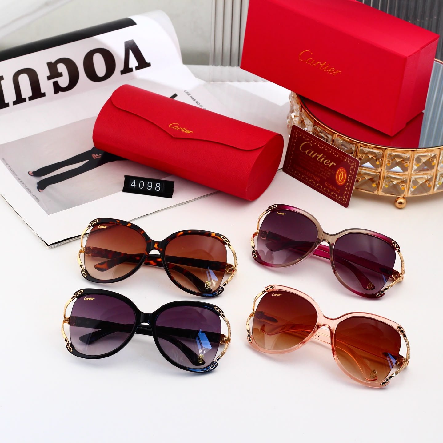 Cartier Panthère Oversized Sunglasses
